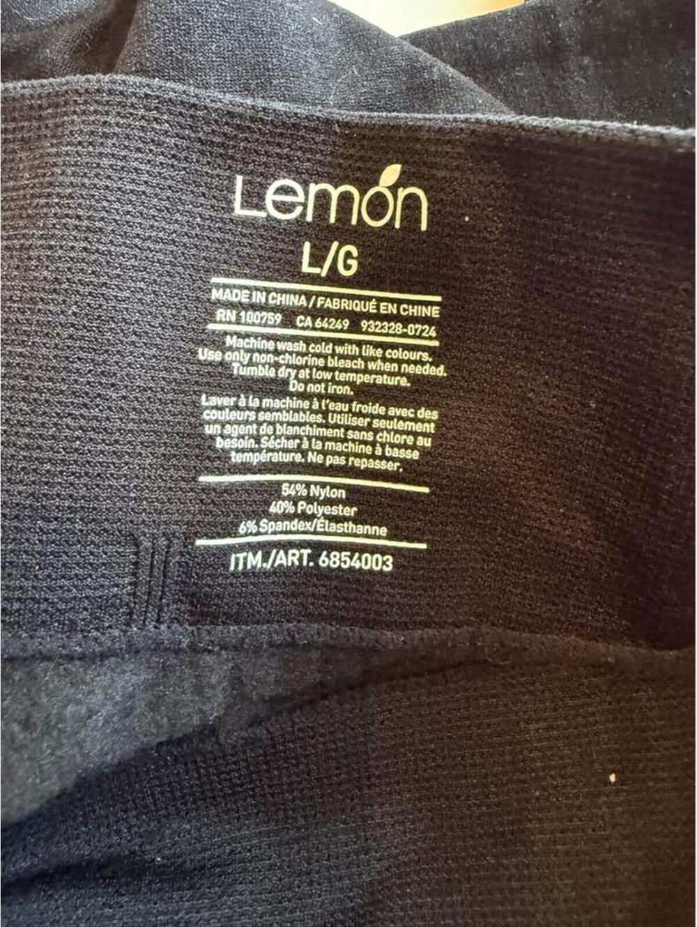 Lemon black leggings L/G